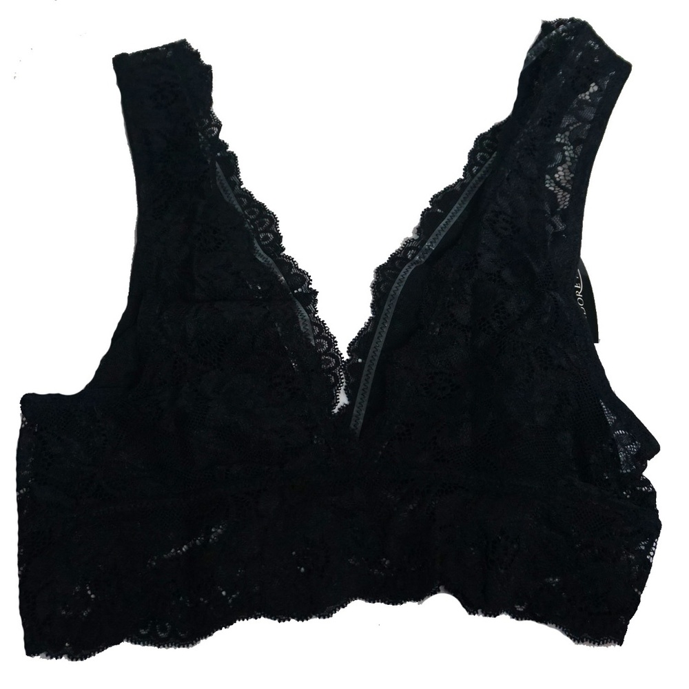 Adore Me | Full Lace Black Bralette  (XS)